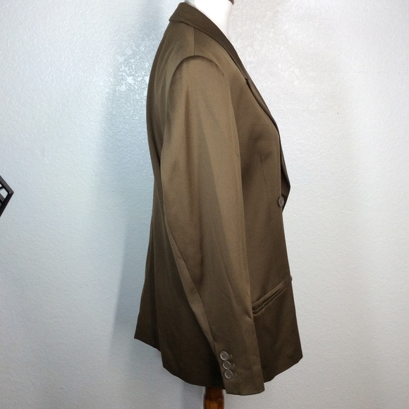 Escada Margaretha Ley Double Breasted 100% Wool Judge Gray Blazer Size EU 38 US6 - Picture 8 of 15